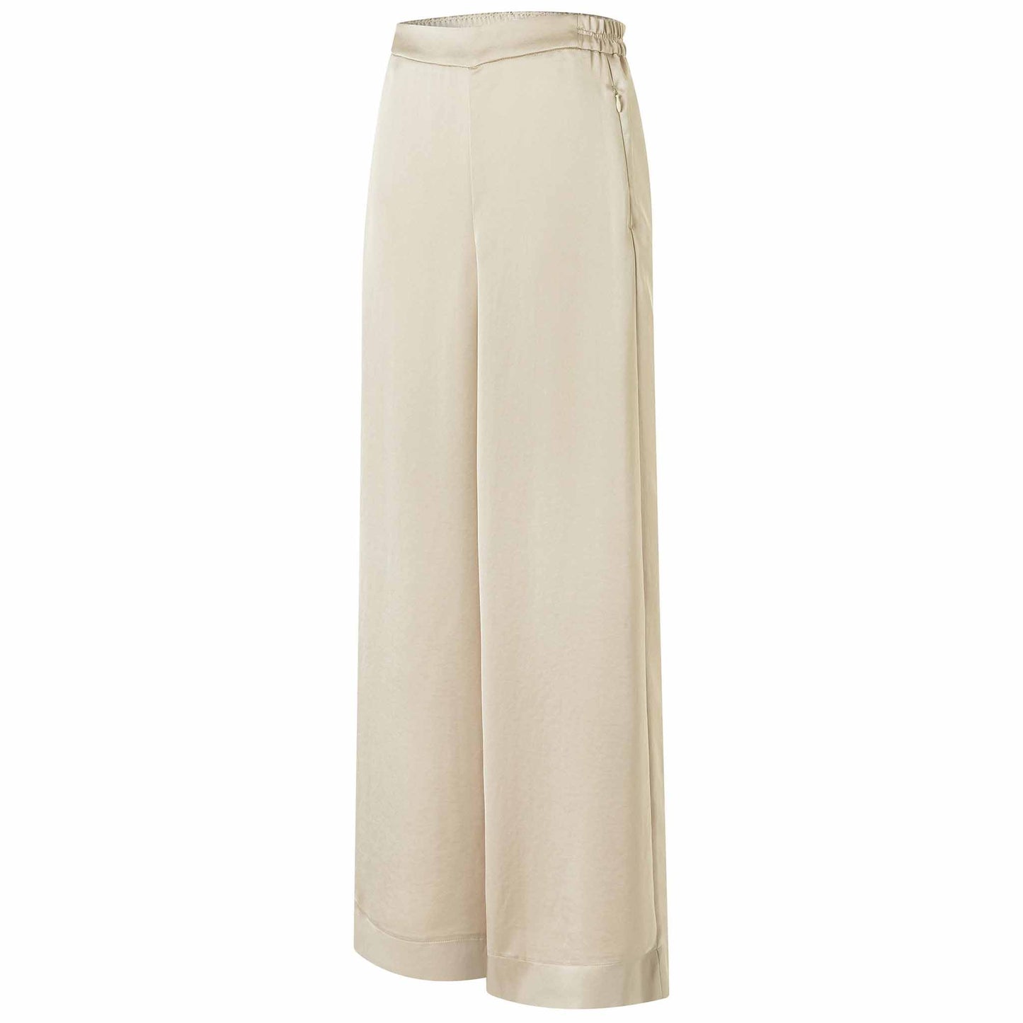 Mac Broek Coralie Satin Gravel | Tall