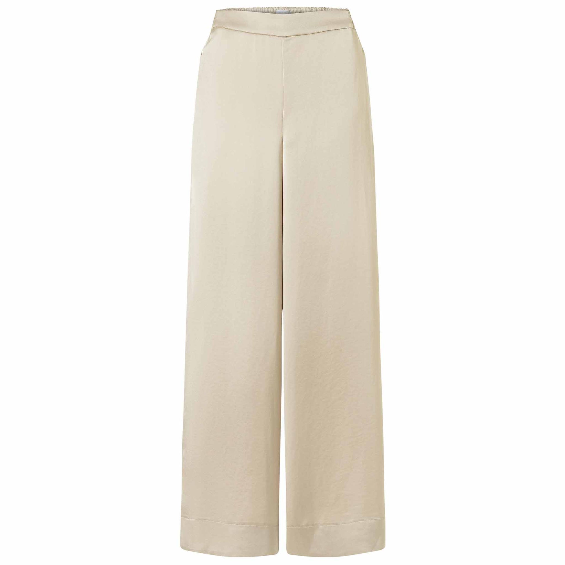 Tall Mac Broek Coralie Satin Gravel voozijde lange dames