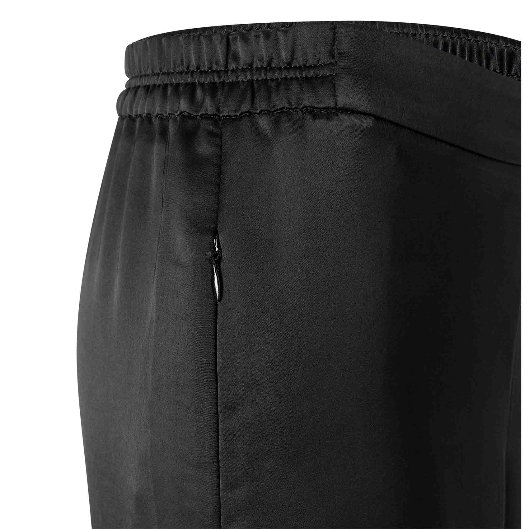 Mac Broek Coralie Satin Zwart, tall kleding voor lange vrouwen
