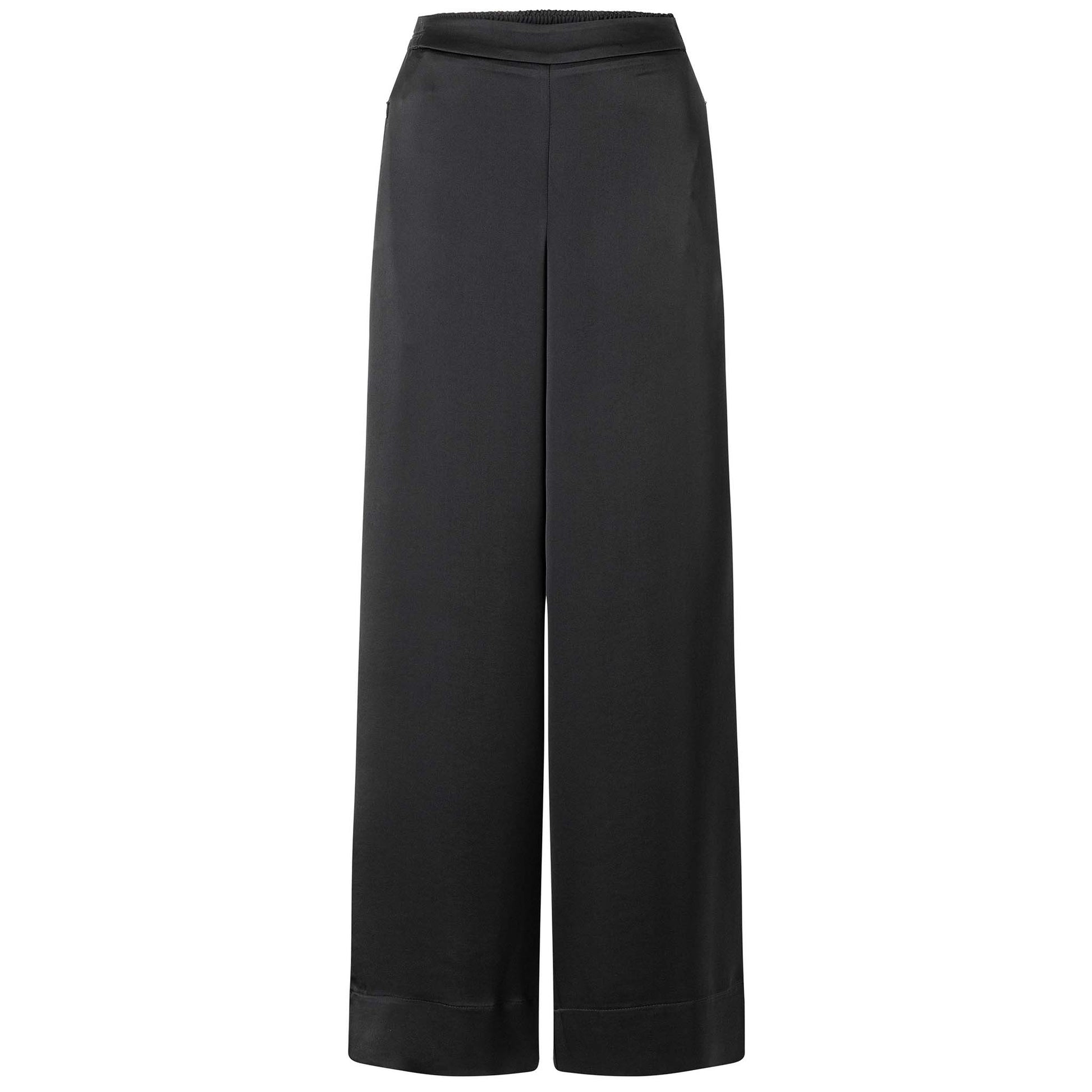 Tall Mac Broek Coralie Satin Zwart lengte 36 voorzijde