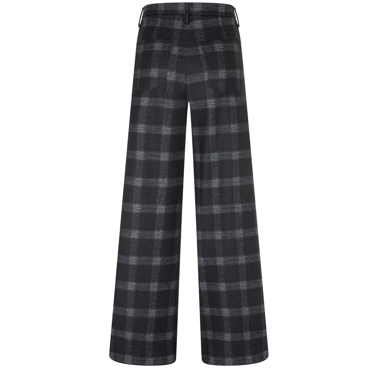 Mac Broek Palazzo Night Grey Check | Tall