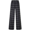 Mac Broek Palazzo Night Grey Check | Tall
