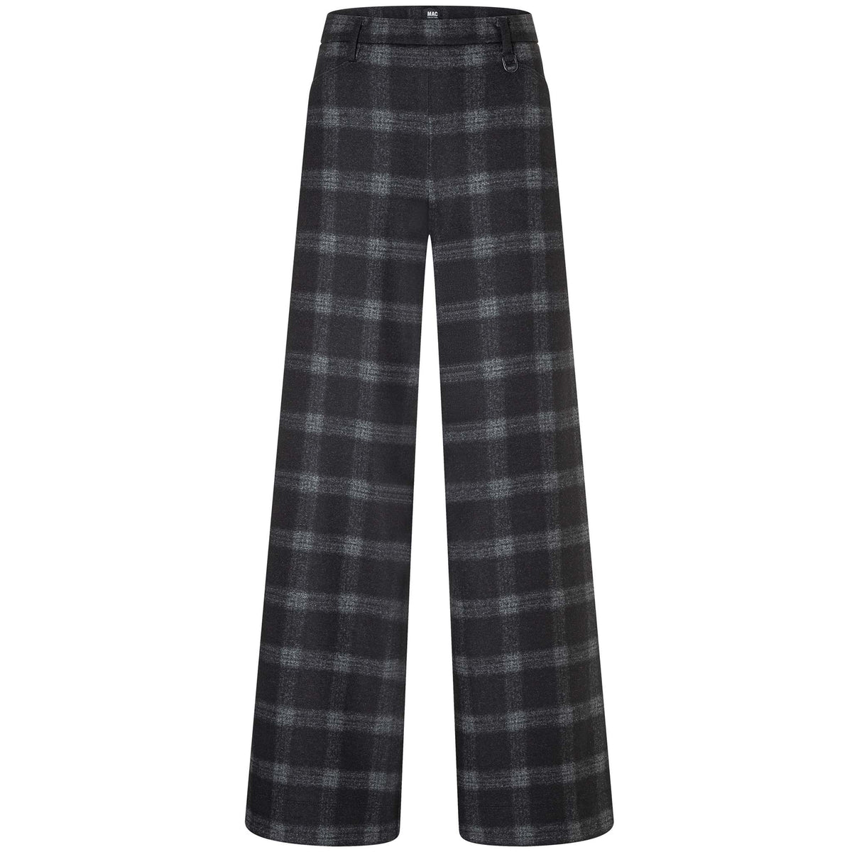 Mac Broek Palazzo Night Grey Check | Tall