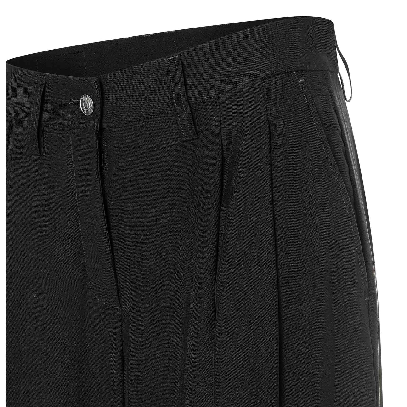 Mac Broek Wide Black, tall kleding voor lange vrouwen, vooraanzicht