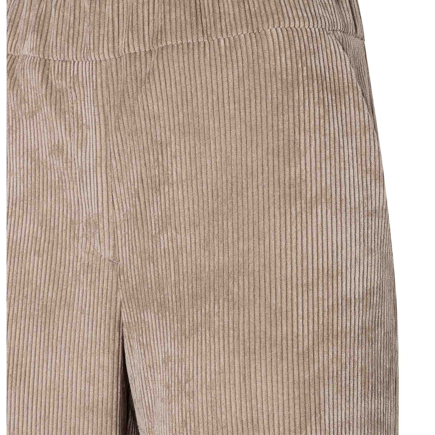 Mac Broek Chiara Oxide Brown Rib, tall kleding voor lange vrouwen, vooraanzicht