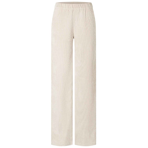 Mac Broek Chiara Sand Beige Rib, tall kleding voor lange vrouwen