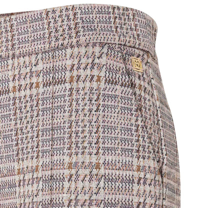 Mac Broek Chiara Rose Check | Tall