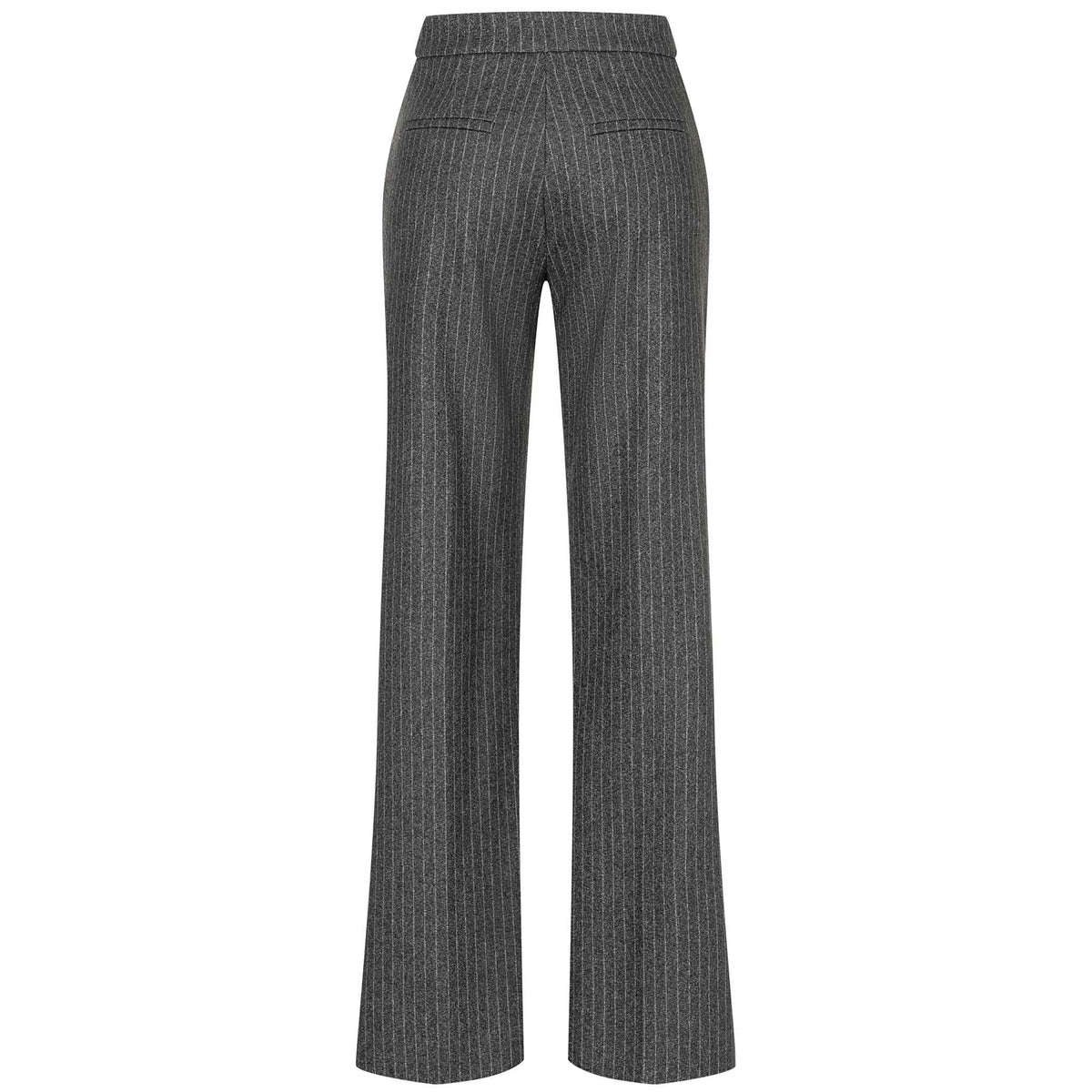 Mac Broek Chiara Smart Dark Shadow Stripe, tall kleding voor lange dames, achteraanzicht