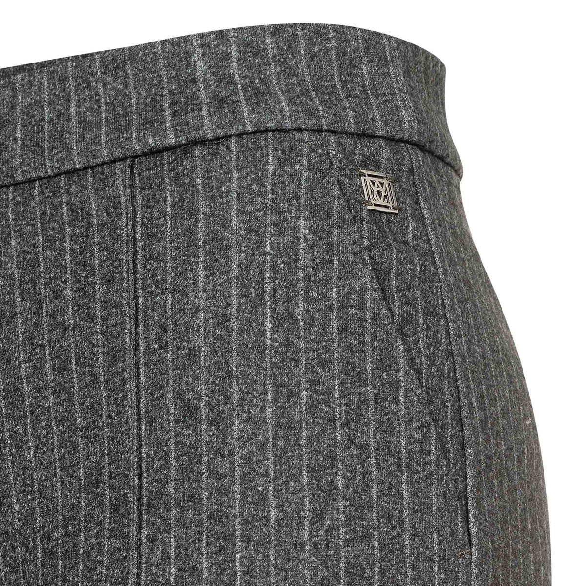 Mac Broek Chiara Smart Dark Shadow Stripe, tall kleding voor lange vrouwen, vooraanzicht