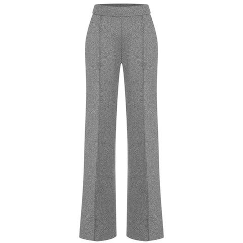 Mac Broek Chiara Smart Metal Grey, tall kleding voor lange vrouwen