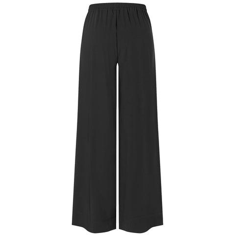 Tall Mac Broek Coralie Crepe Zwart | achter | lengte 36