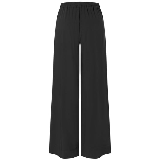 Tall Mac Broek Coralie Crepe Zwart | achter | lengte 36