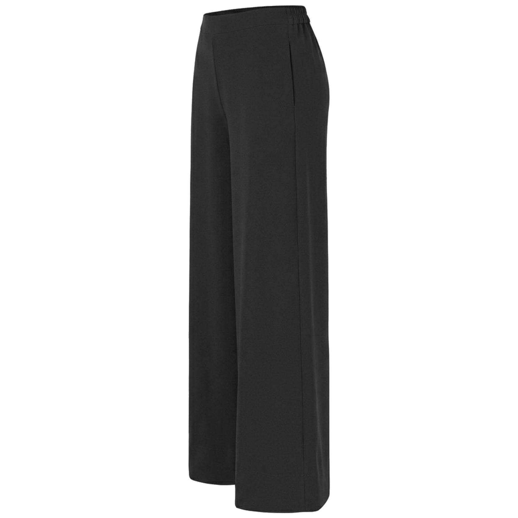 Tall Mac Broek Coralie Crepe Zwart | zijkant | lengte 36