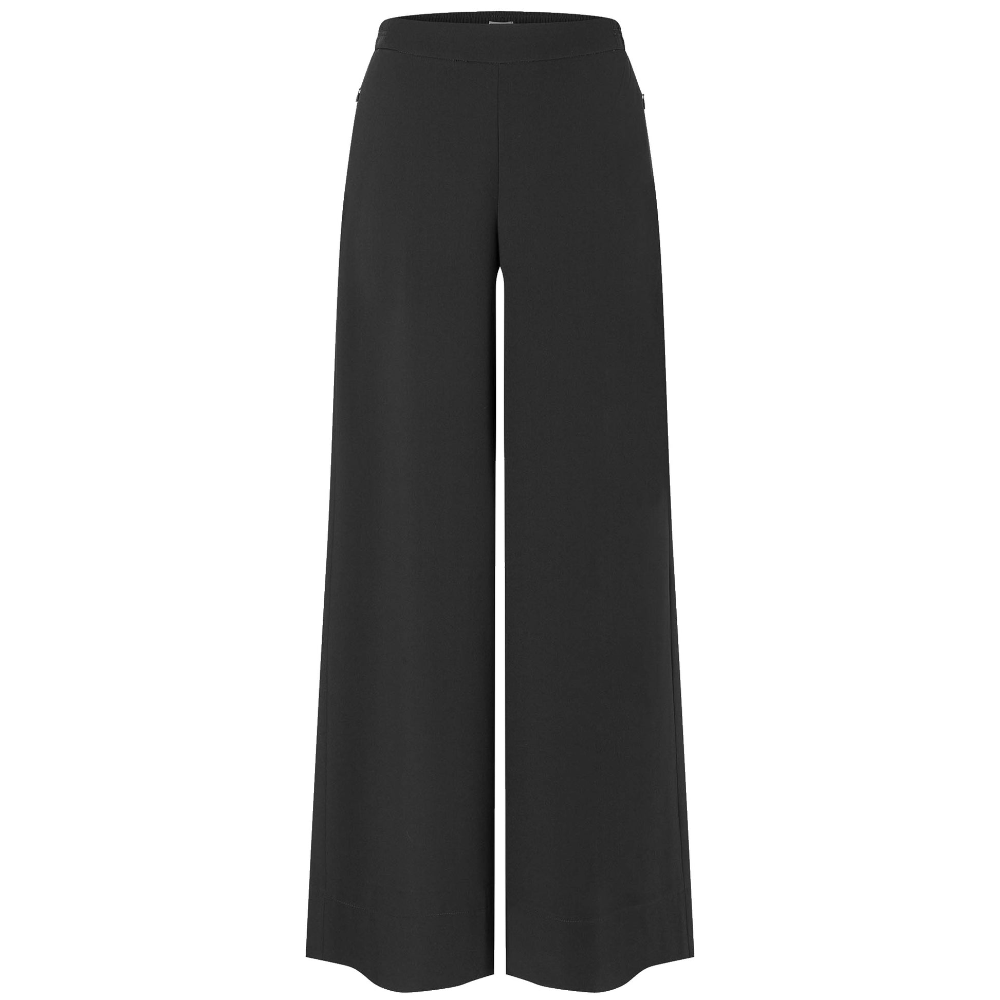 Tall Mac Broek Coralie Crepe Zwart | voorzijde | lengte 36