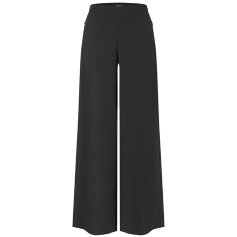 Tall Mac Broek Coralie Crepe Zwart | voorzijde | lengte 36