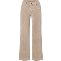 Mac Broek Wide Babycord Windspray Beige | Tall