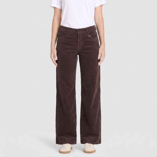 Mac Broek Wide Babycord Trufflebrown | Tall
