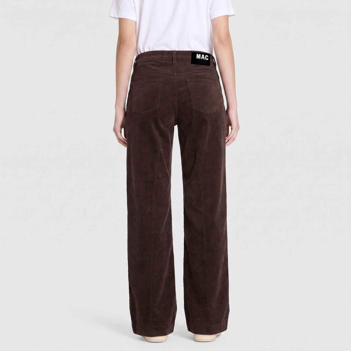 Mac Broek Wide Babycord Trufflebrown | Tall