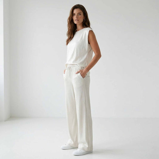 Maicazz Broek Somon Offwhite | Tall