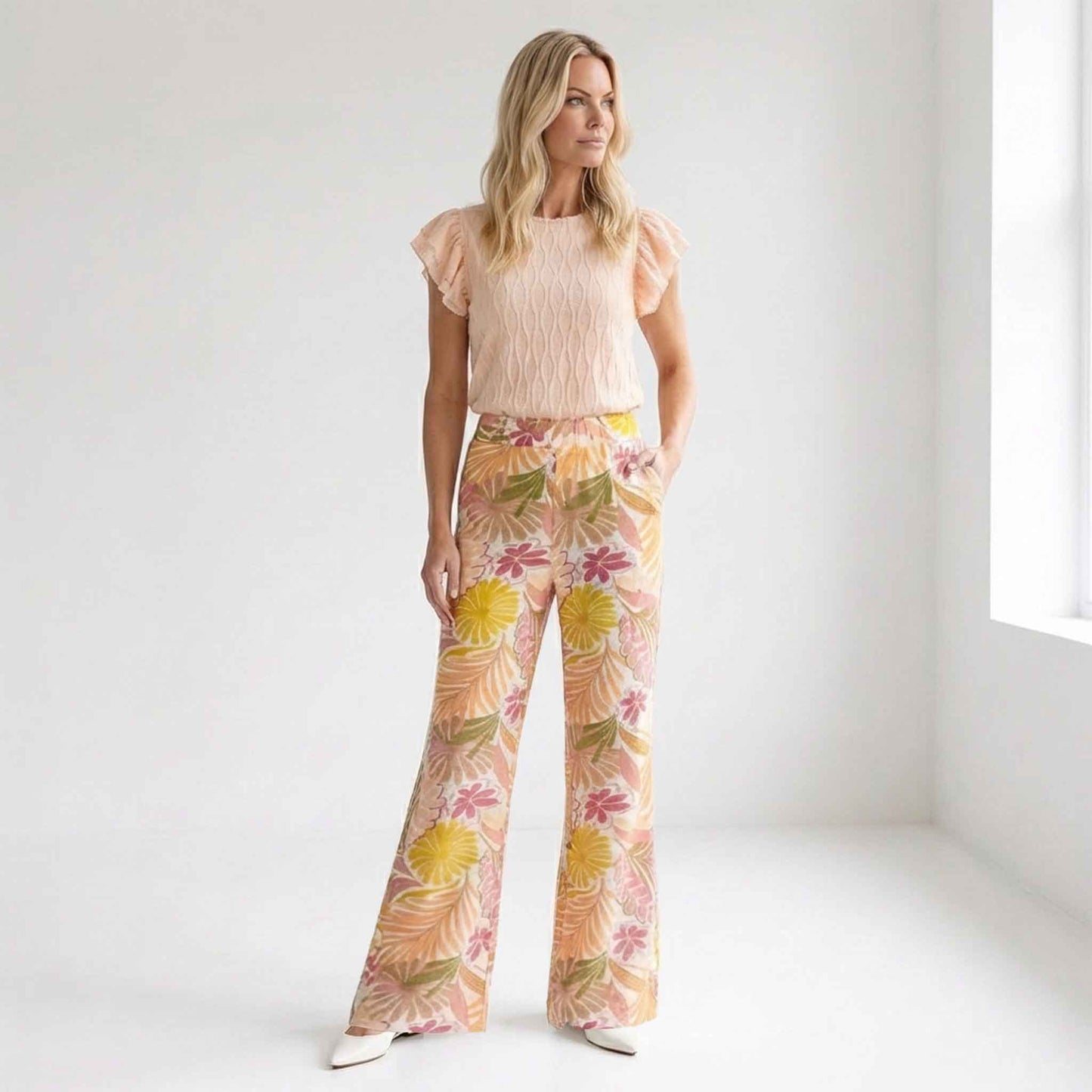 NED Broek Ozmo Peach | Tall