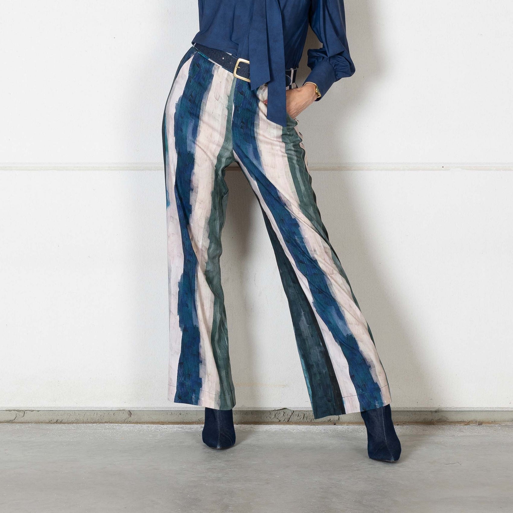 Only-M Broek Wijd Degrade, tall kleding voor lange vrouwen, gedragen door model