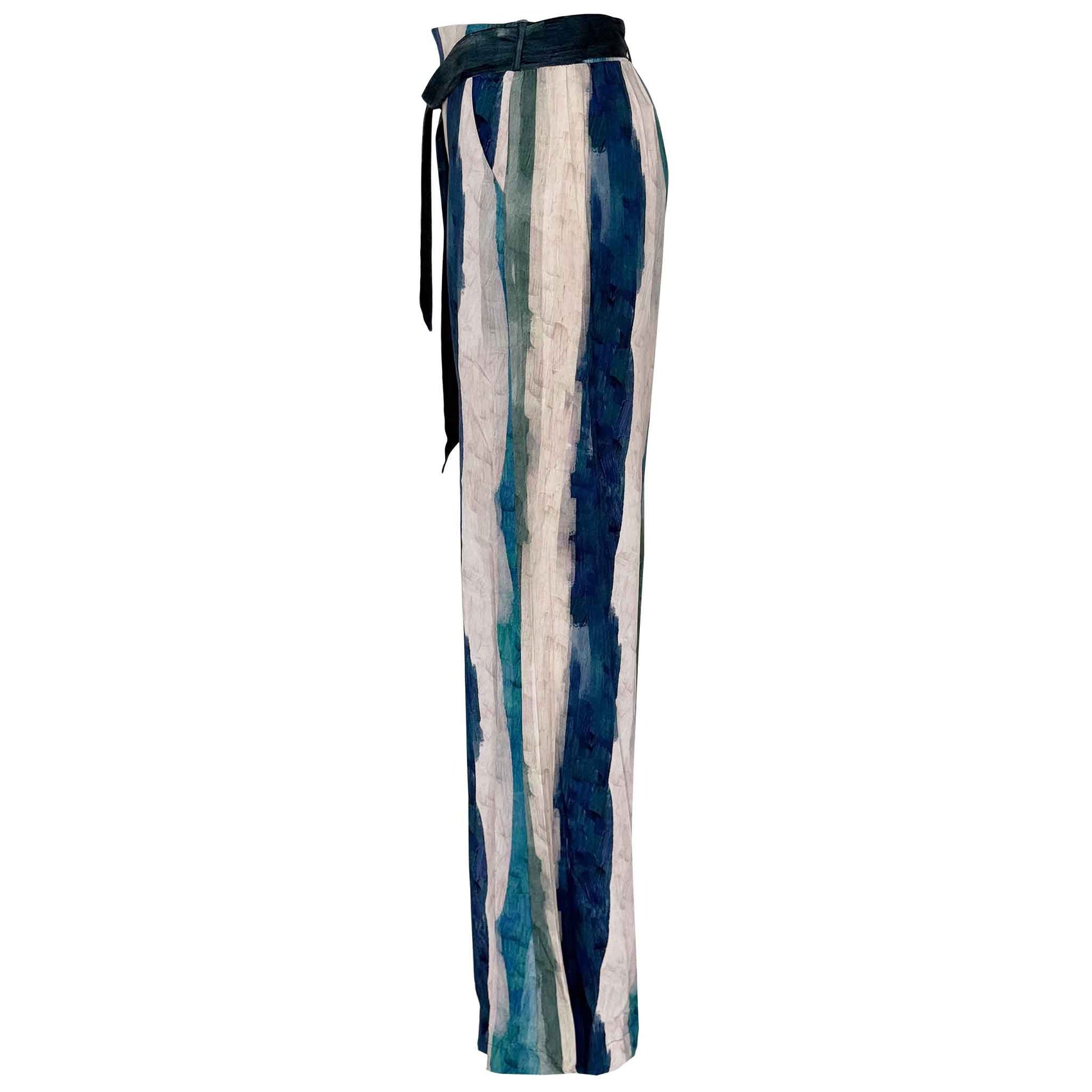 Only-M Broek Wijd Degrade, kleding voor lange vrouwen, zijaanzicht