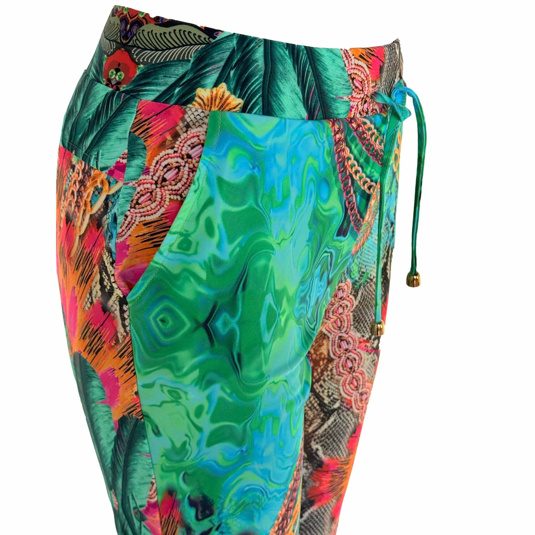 Only-M Broek Flair Azzuro, kleding voor lange vrouwen, zijaanzicht