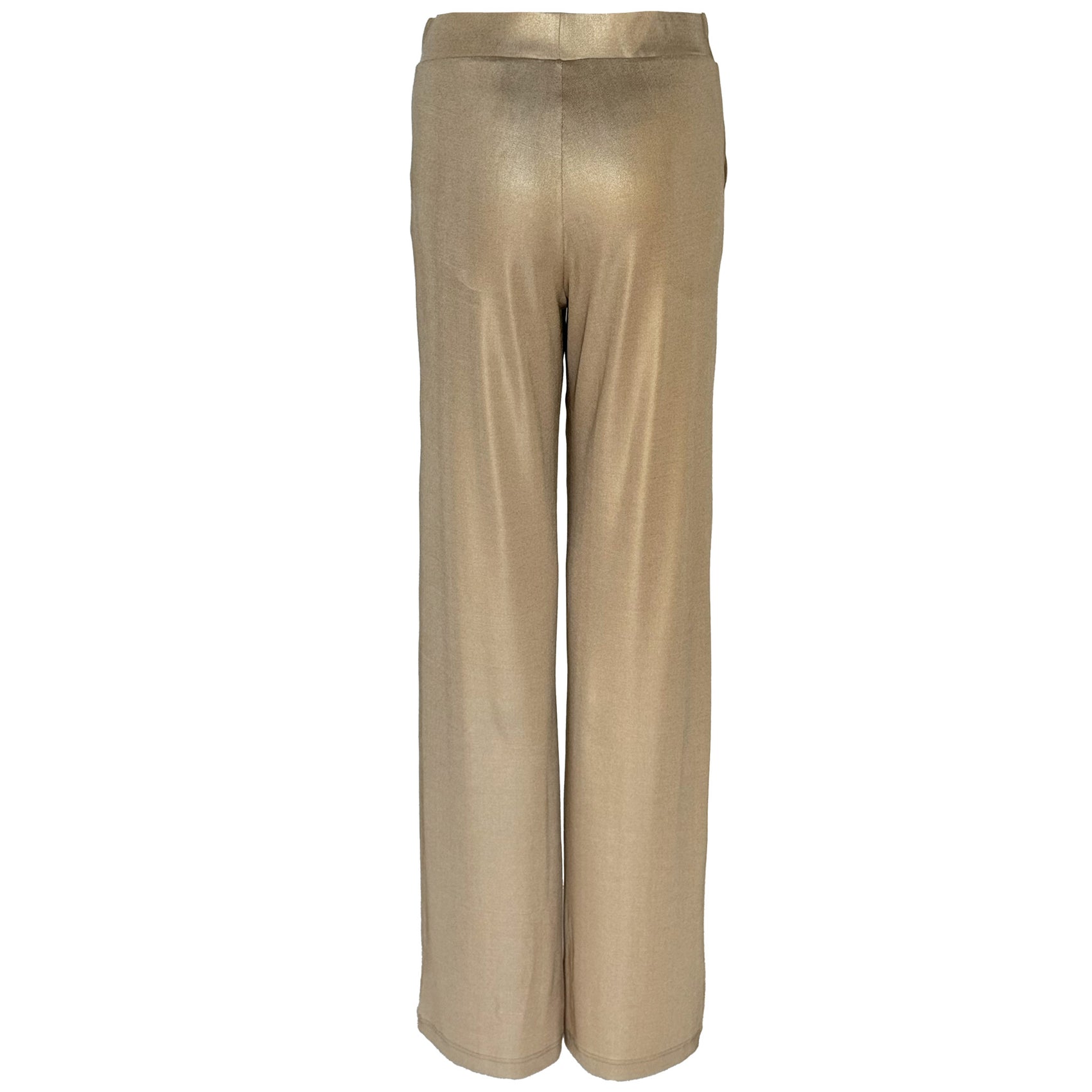 Only-M Broek Wijd Gold, tall kleding voor lange dames, achteraanzicht