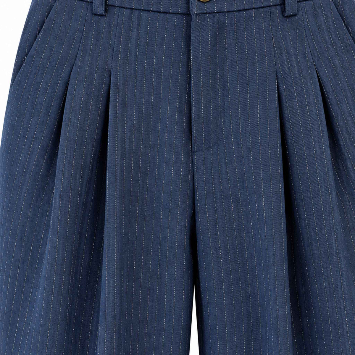 Only-M Broek Wijd Navy Stripes | Tall