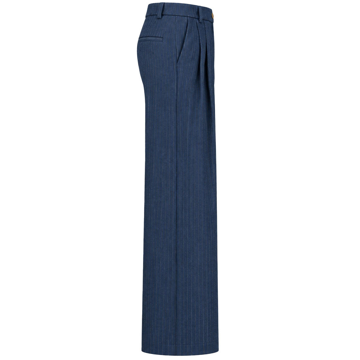 Only-M Broek Wijd Navy Stripes | Tall