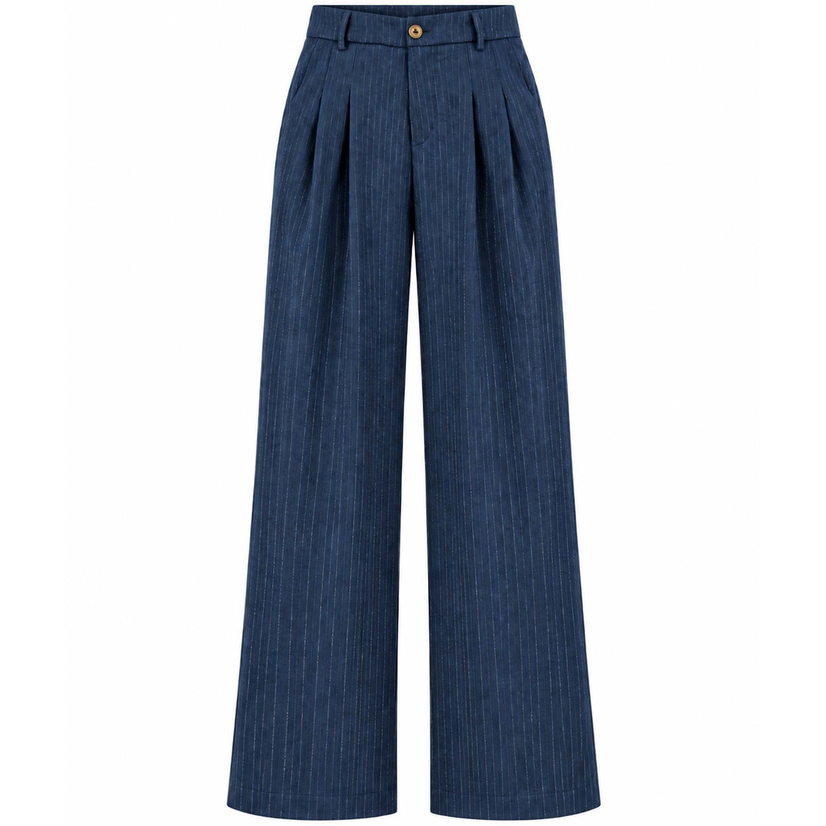 Only-M Broek Wijd Navy Stripes | Tall