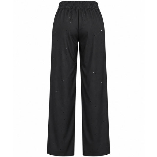 Only-M Broek Wijd Zwart Pailletten | Tall