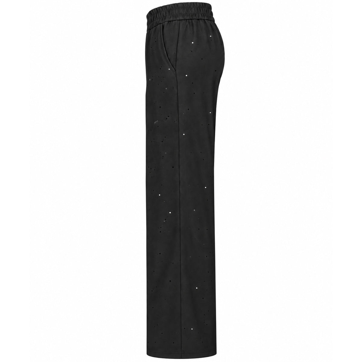 Only-M Broek Wijd Zwart Pailletten | Tall