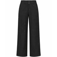 Only-M Broek Wijd Zwart Pailletten | Tall