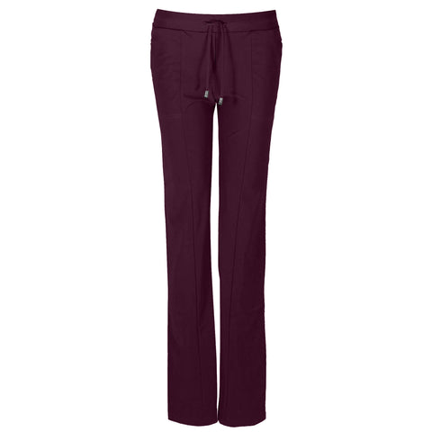 Only-M Broek Sporty Strong Boot Wijnrood, tall kleding voor lange vrouwen