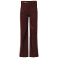 Smashed Lemon Broek Leatherlook Bordeaux | Tall