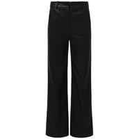 Smashed Lemon Broek Leatherlook Zwart | Tall