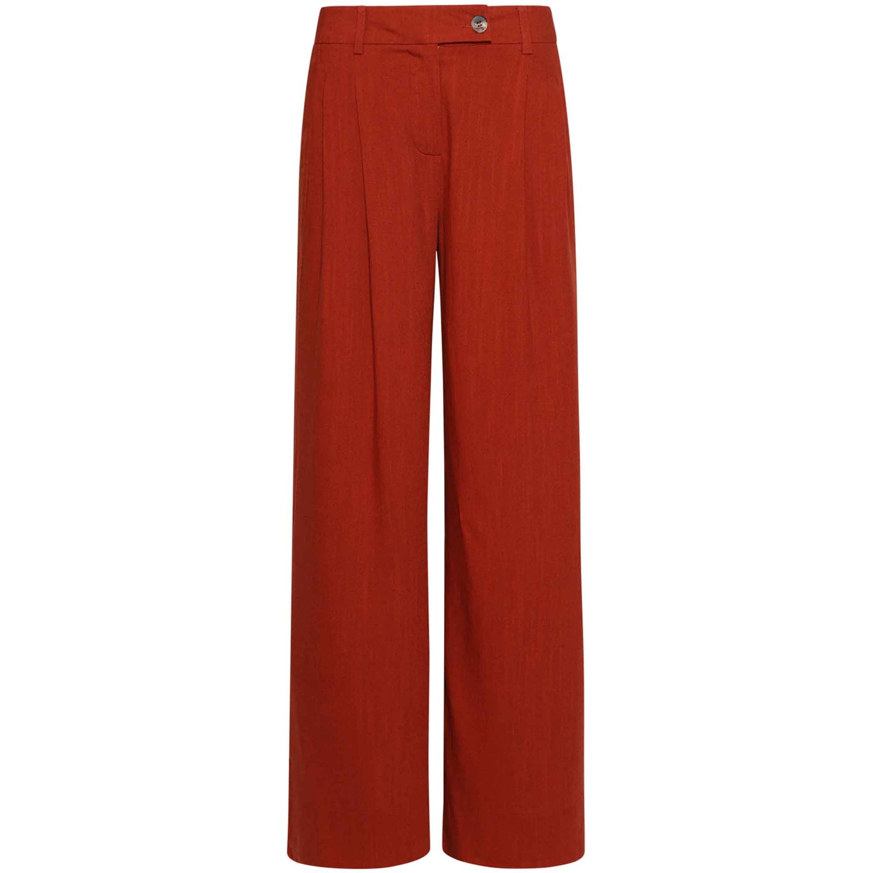 Smashed Lemon Broek Brique | Tall lange dames vooraanzicht