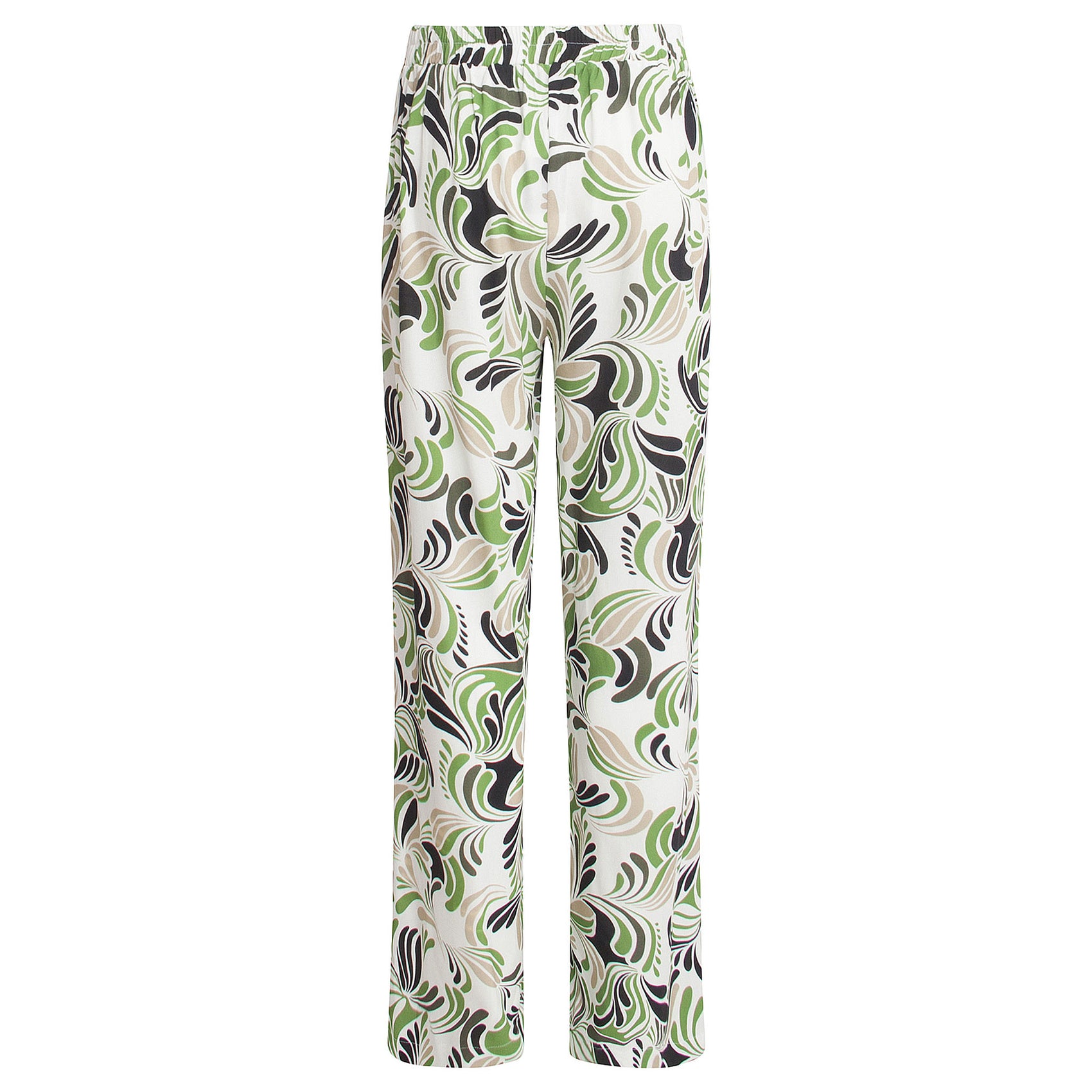 Smashed Lemon Broek Multi Groen, tall kleding voor lange dames, achteraanzicht