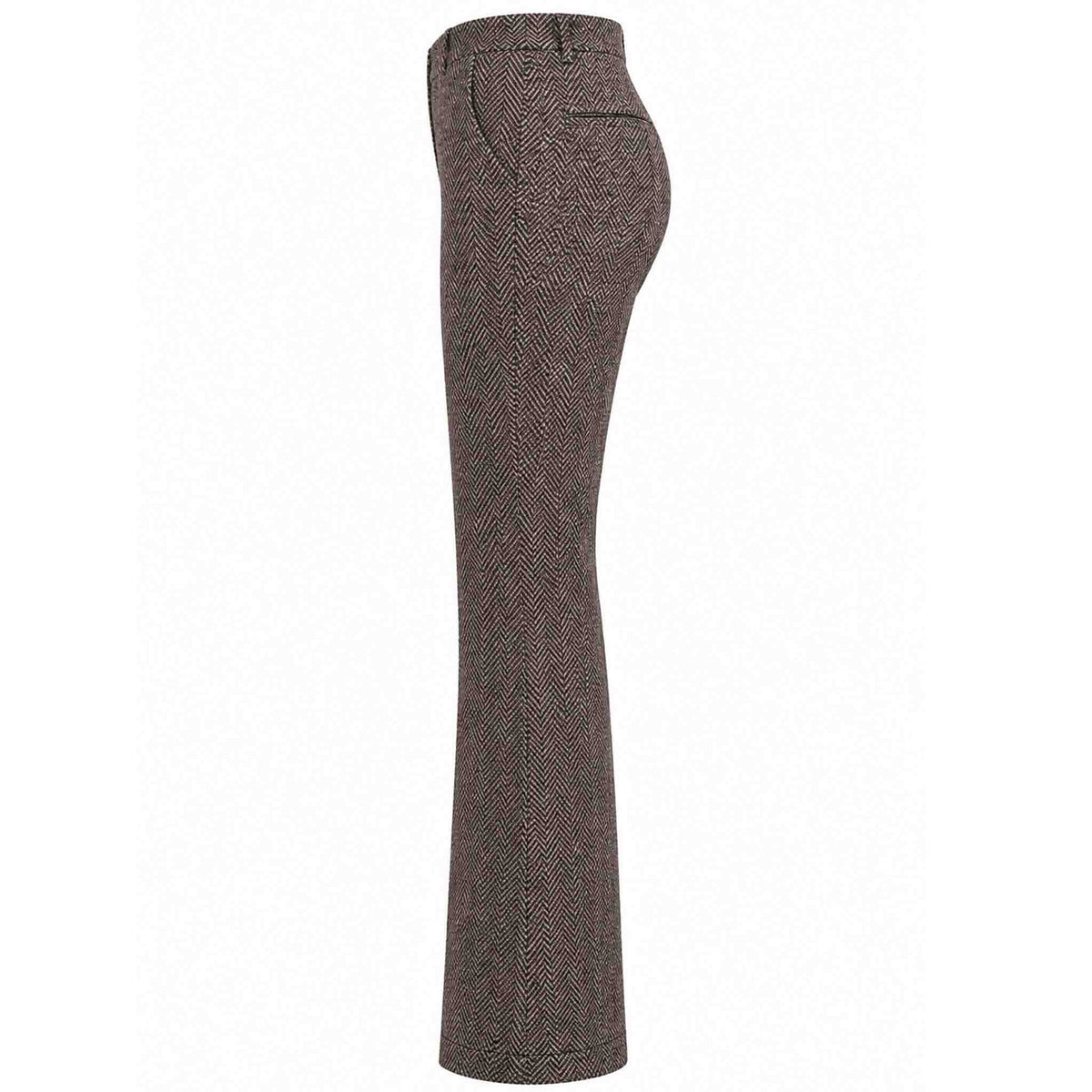 TQ Broek Alex Big Herringbone met extra beenlengte – zijkant – kleding voor lange vrouwen