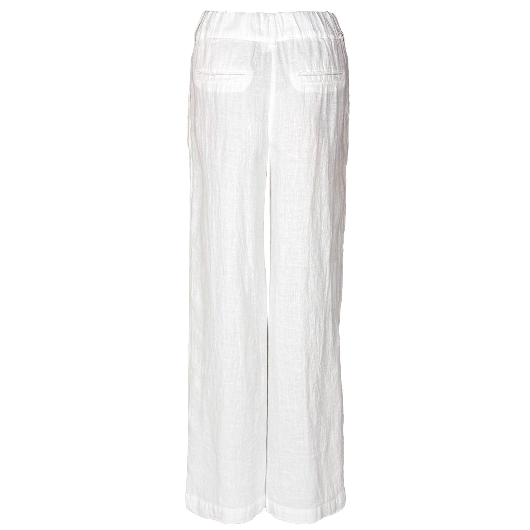Bloomers Broek Mara Wit, tall kleding voor lange dames, achteraanzicht