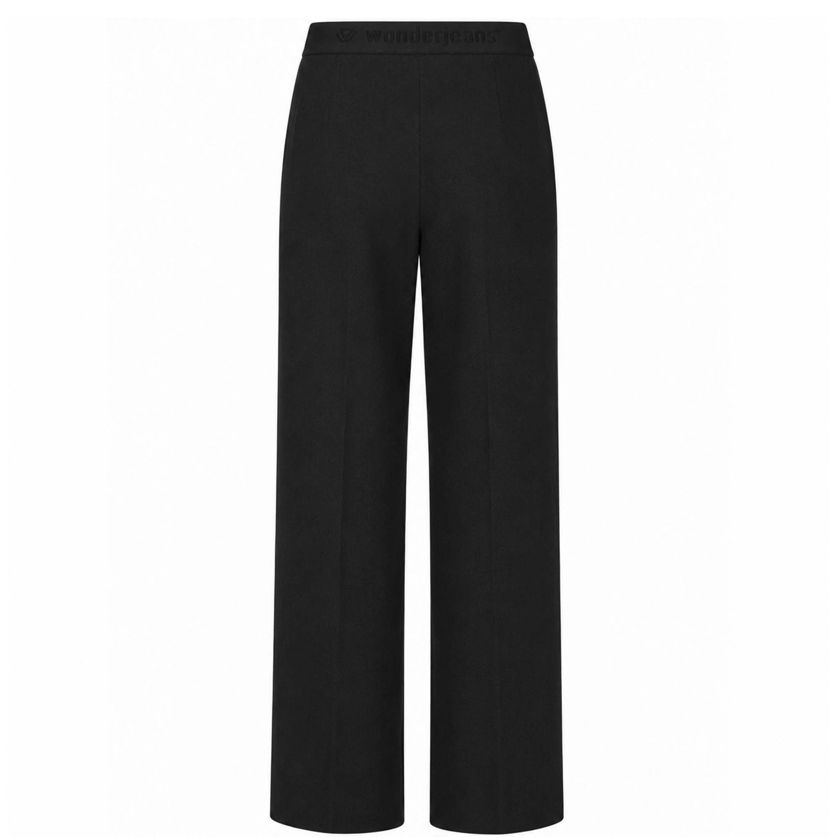 Wonderjeans Broek Jenny Wide Zwart | Tall