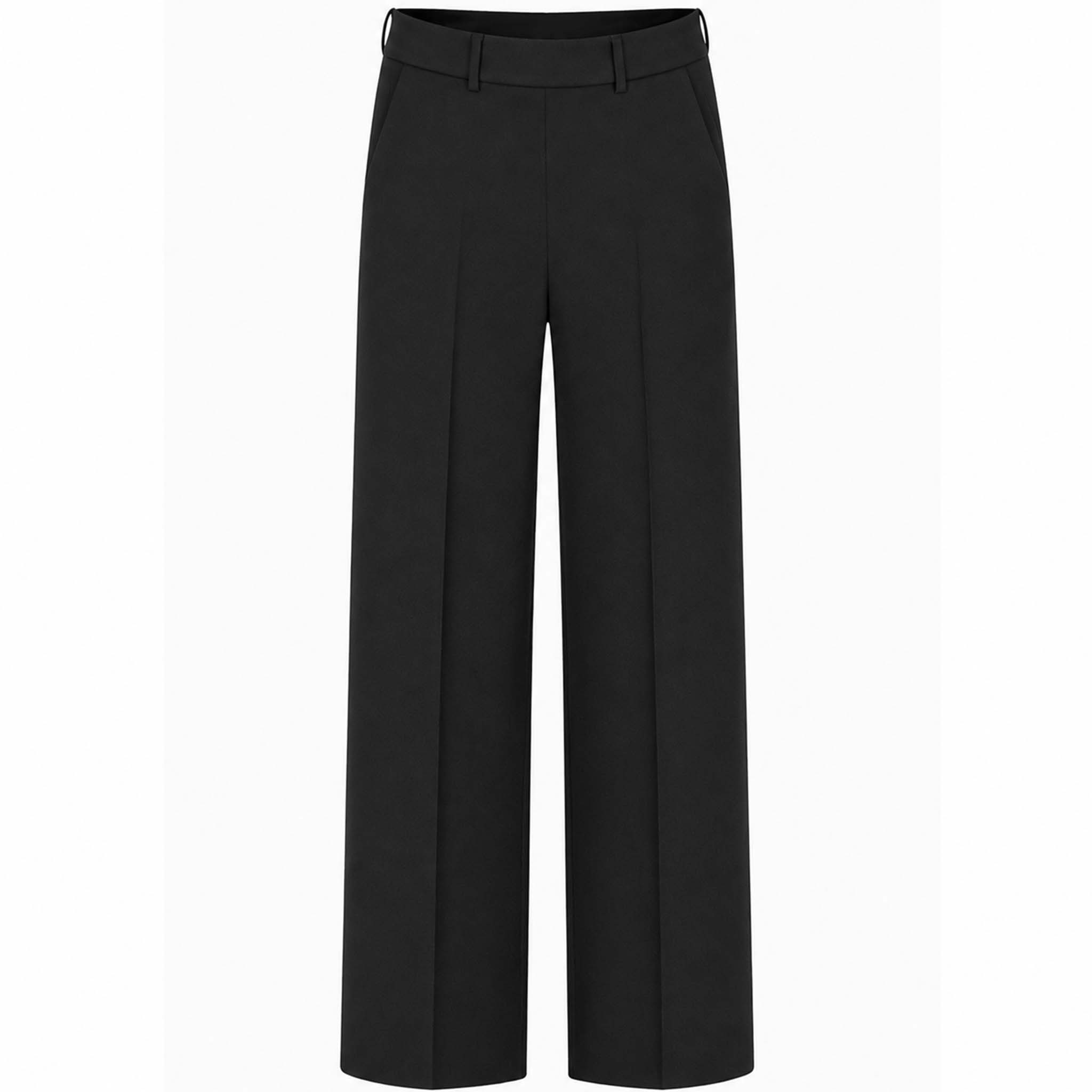 Wonderjeans Broek Jenny Wide Zwart | Tall