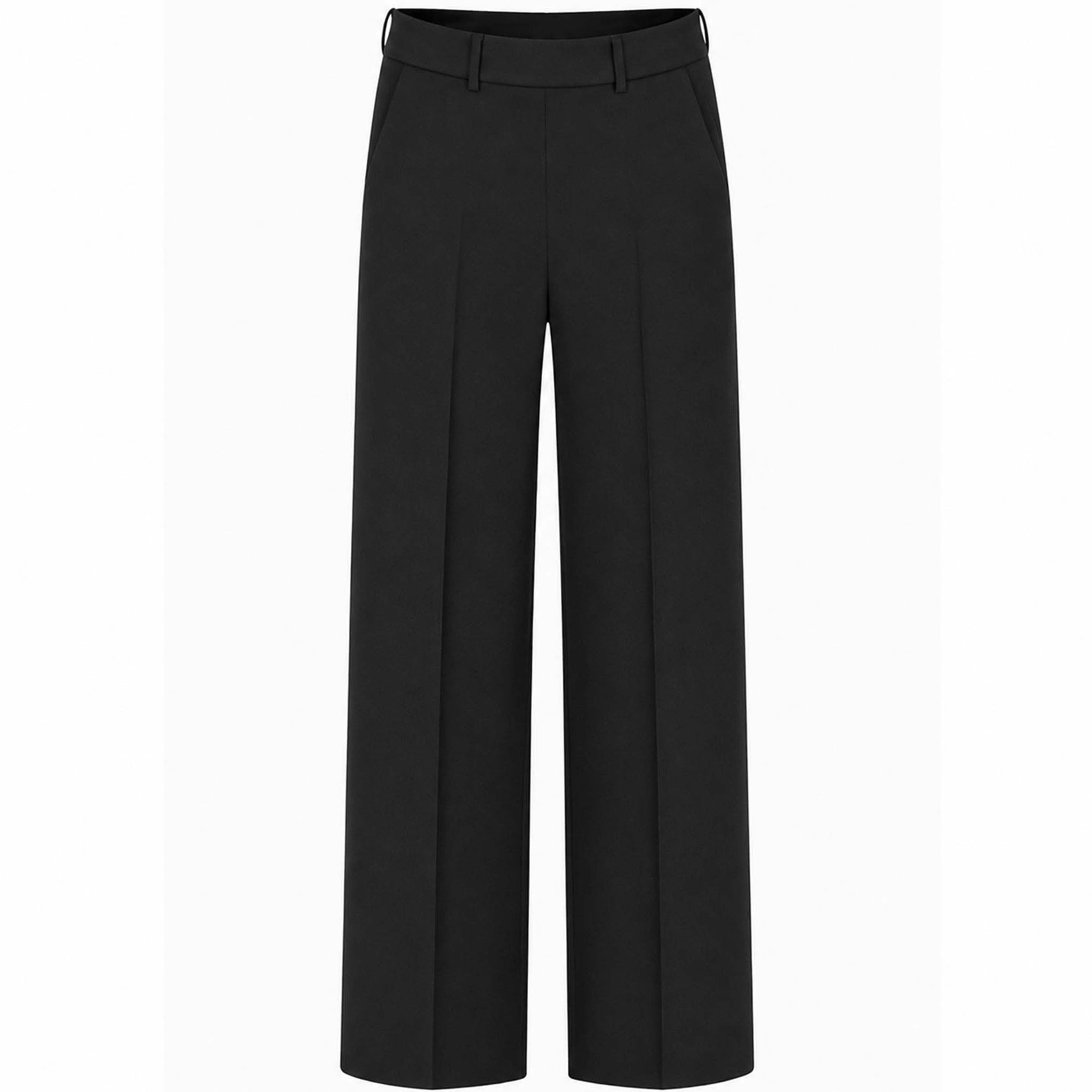 Wonderjeans Broek Jenny Wide Zwart | Tall