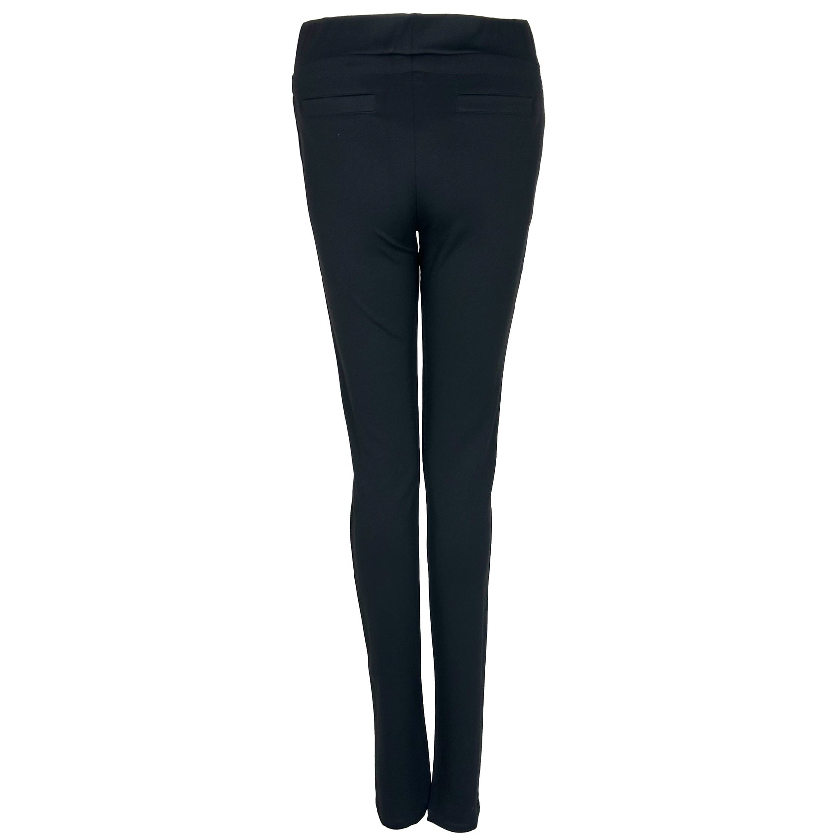 XOX Broek Rits Zwart, tall kleding voor lange dames, achteraanzicht