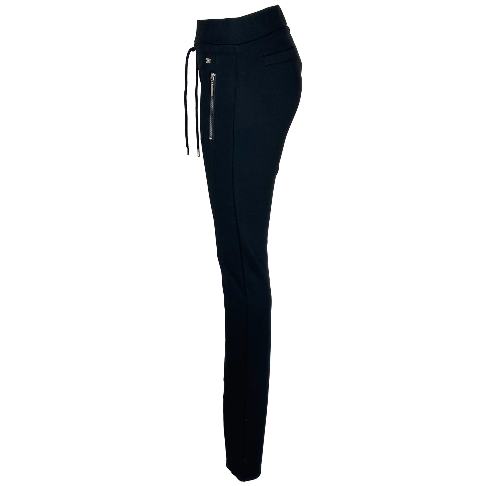 XOX Broek Rits Zwart, kleding voor lange vrouwen, zijaanzicht
