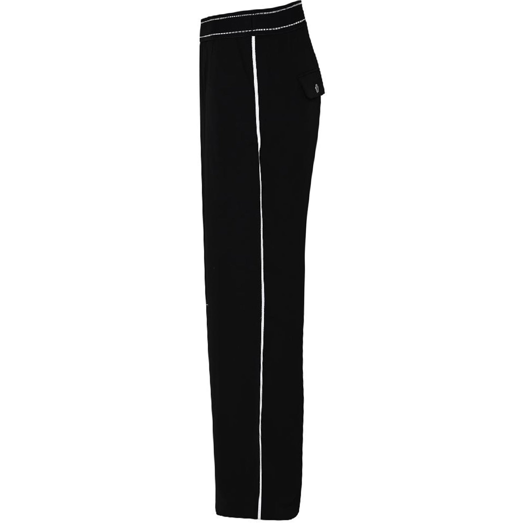 ZiZo Broek Savelly Zwart, kleding voor lange vrouwen, zijaanzicht
