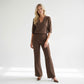 Only-M Broek Sporty Wijd Choco | Tall
