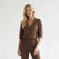 Only-M Top Pofmouw Choco, tall kleding voor lange vrouwen
