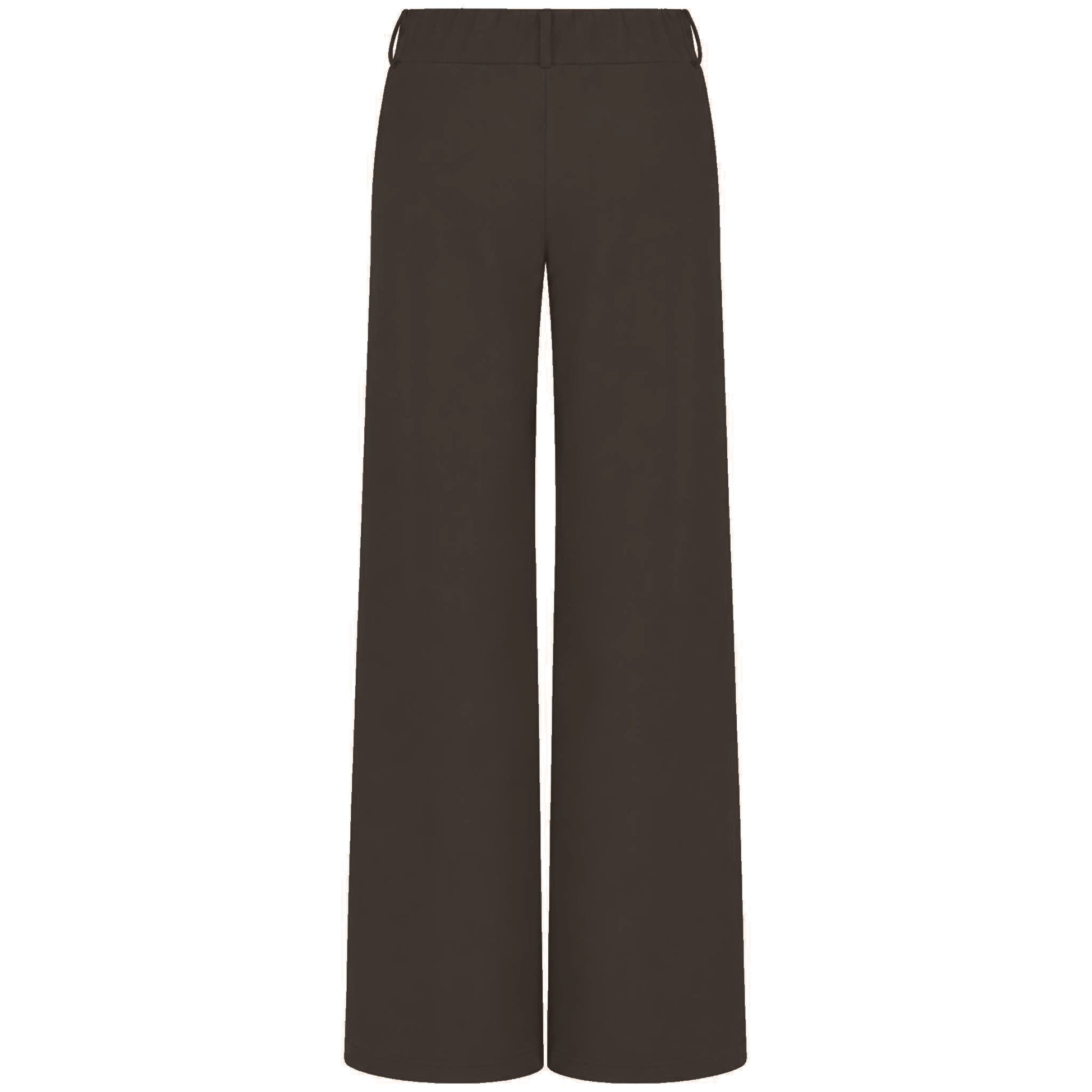 Tall Only-M Broek Sporty Wijd Donkerbruin | achterzijde | lengte 36